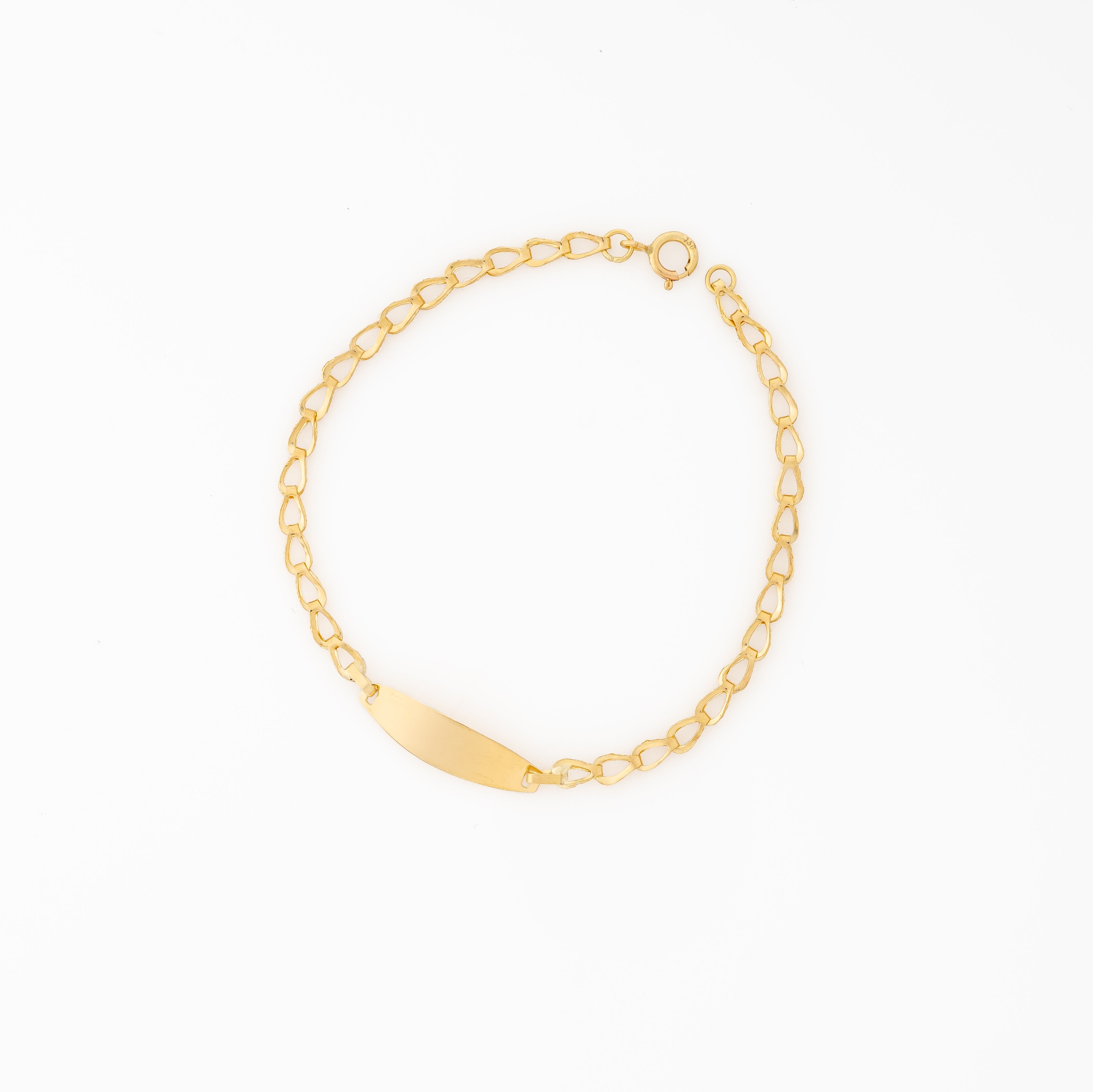 Pulsera Placa Tejido Eslabón