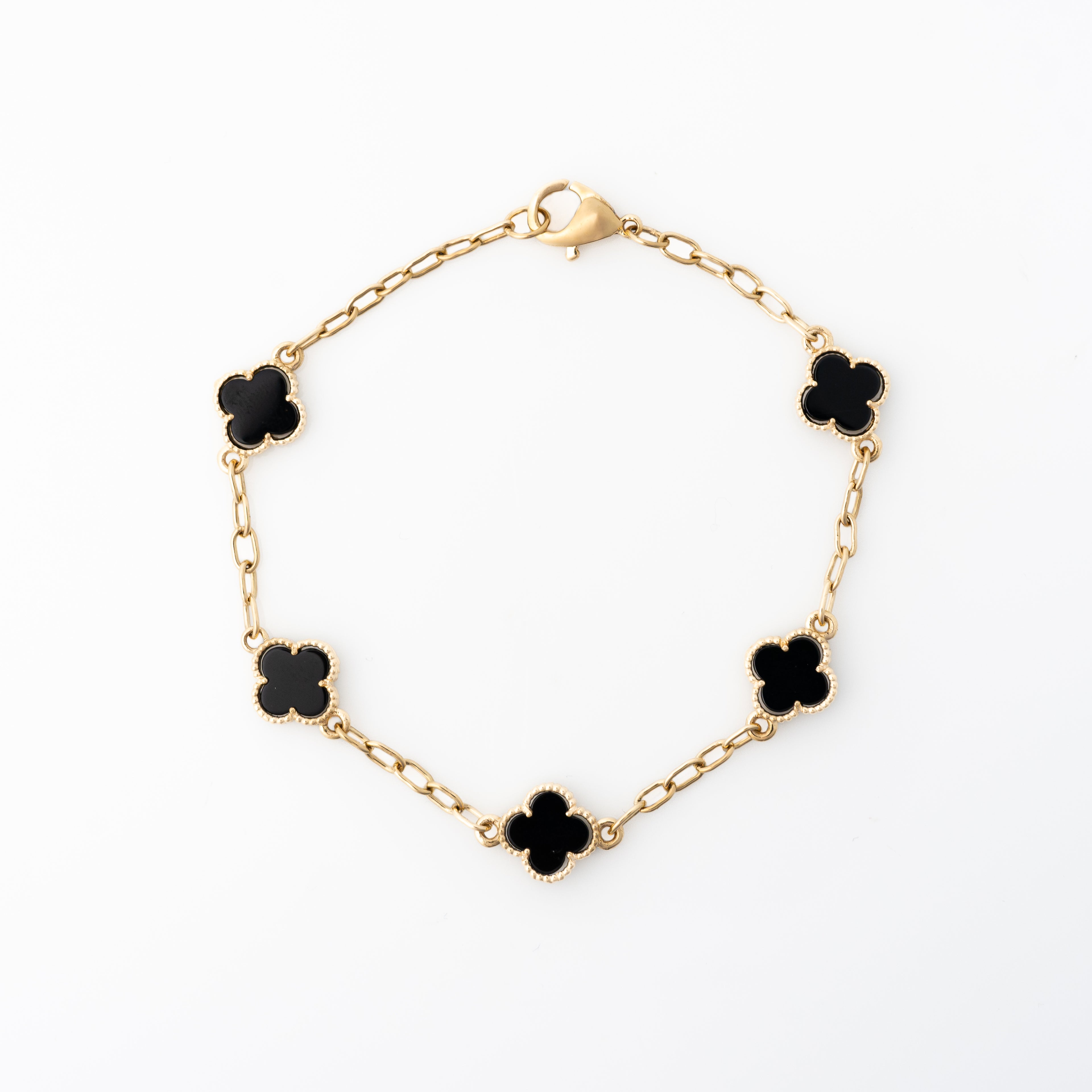 Pulsera Trébol Negro 18cm