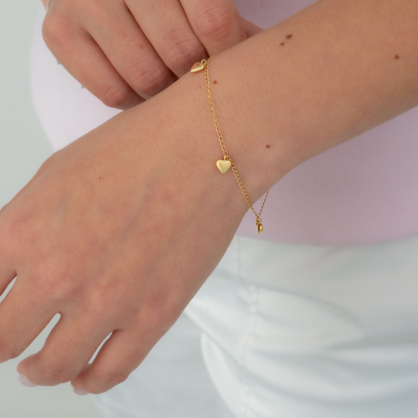 Pulsera Corazones 18cm