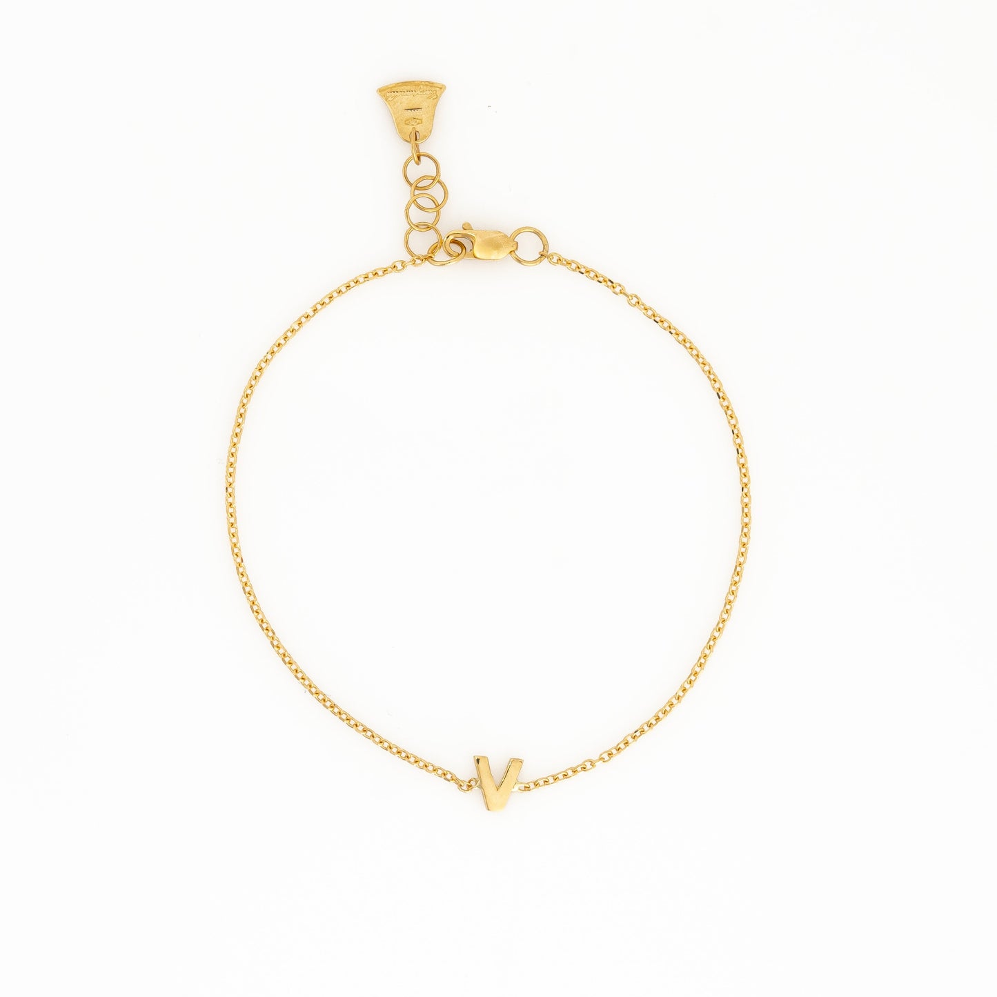 Pulsera Letra V 17cm