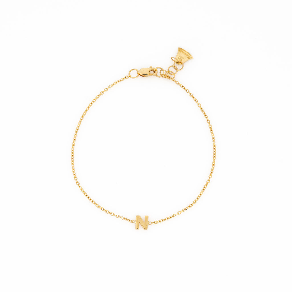 Pulsera Letra N 17cm