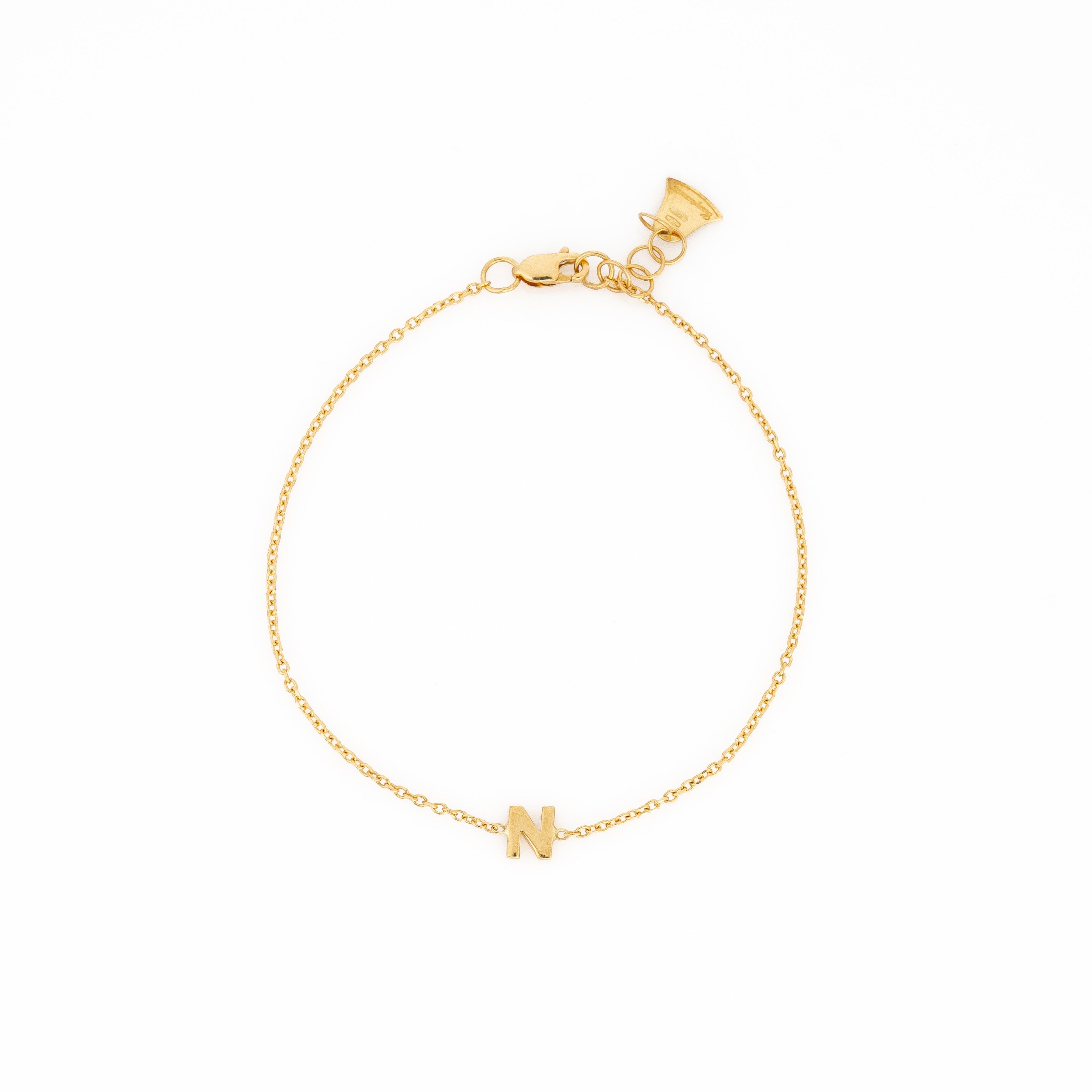 Pulsera Letra N 17cm