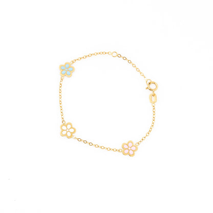 Pulsera Bebe Flores