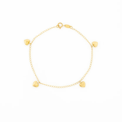 Pulsera Corazones 18cm