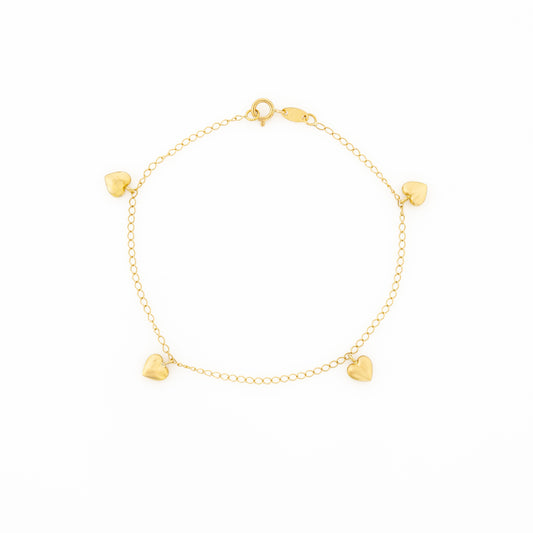 Pulsera Corazones 18cm