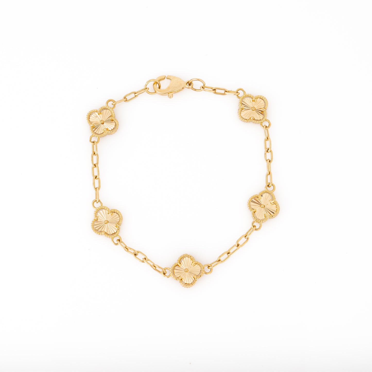 Pulsera Tréboles Diamantados 17cm