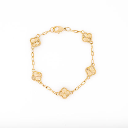 Pulsera Tréboles Diamantados 17cm