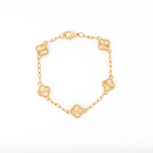 Pulsera Tréboles Diamantados 17cm