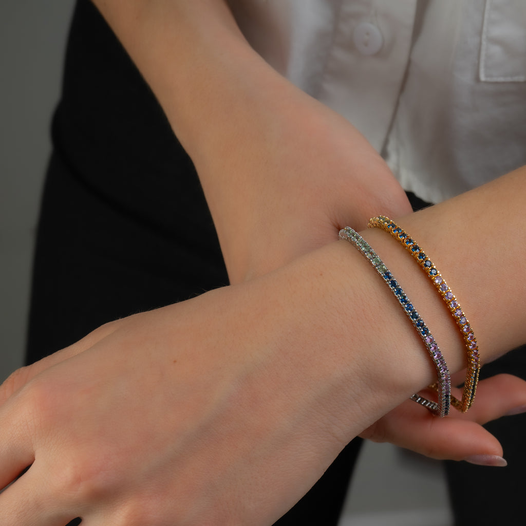 Pulsera Tennis  Zafiros 19cm/5.25ct
