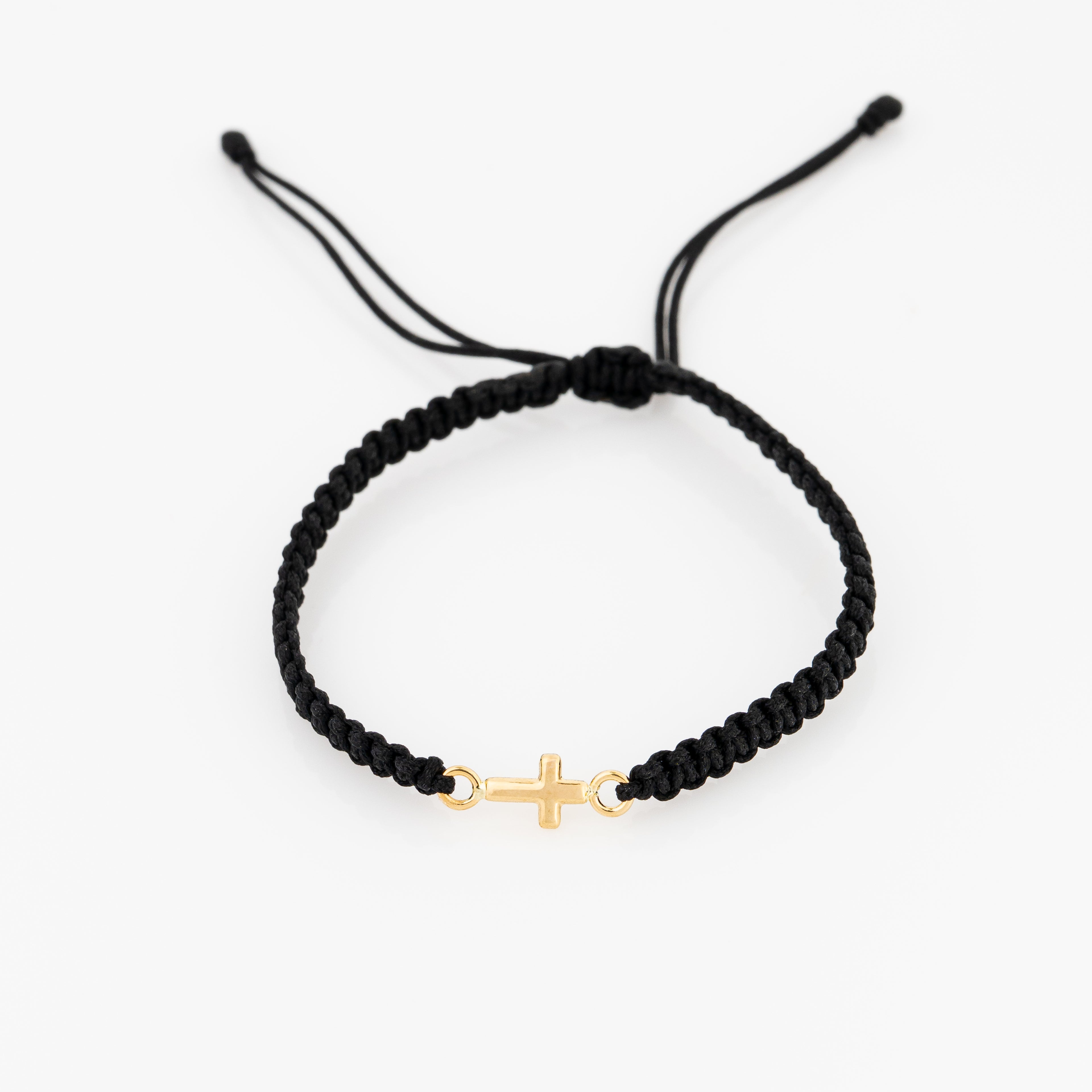 Pulsera Tejida Mini Cruz