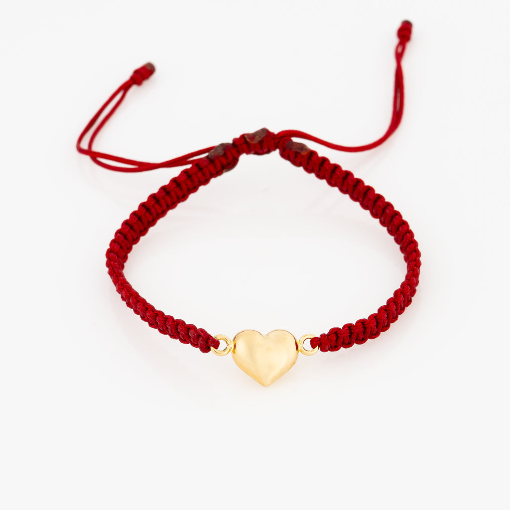 Pulsera Tejida Corazon