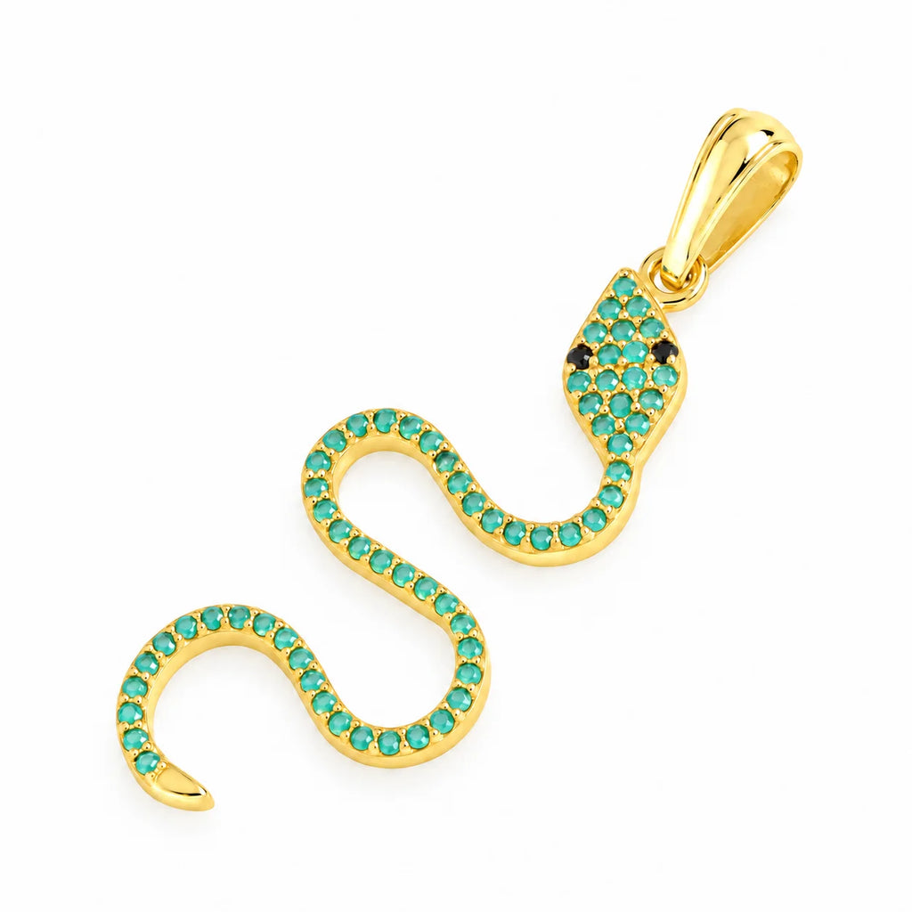 Dije Serpiente Verde 3.9cm