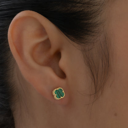 Topos Trébol Verde 7.5mm