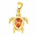 Dije Tortuga Naranja 2cm
