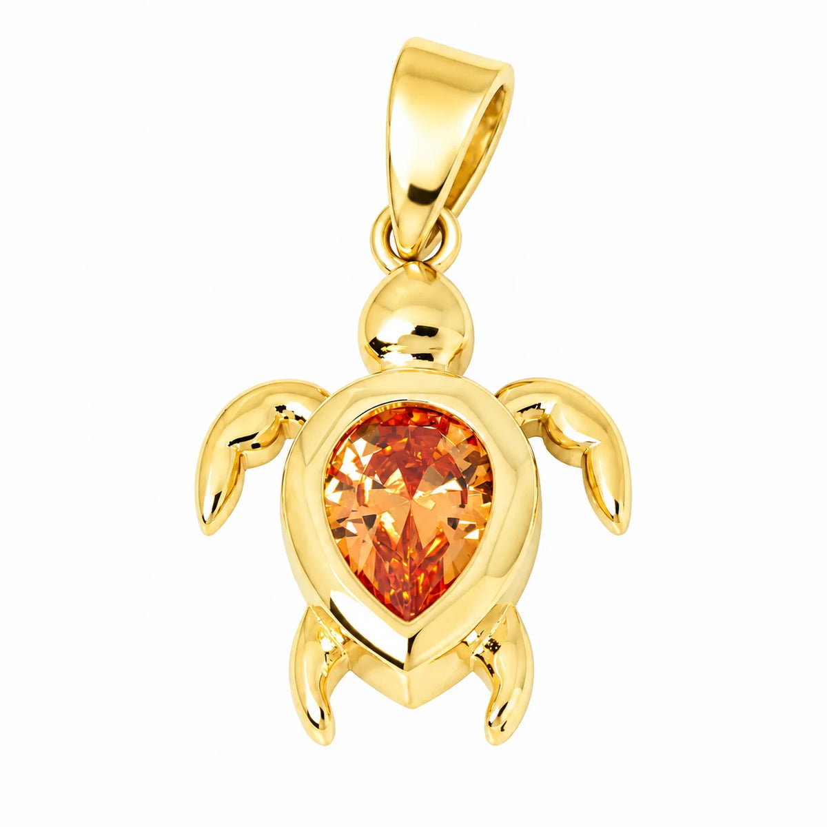 Dije Tortuga Naranja 2cm