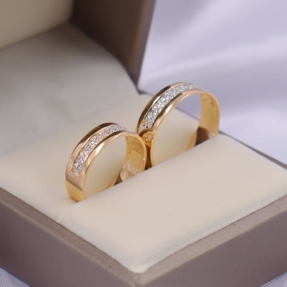 bicolor wedding rings – La Guaca Joyeros