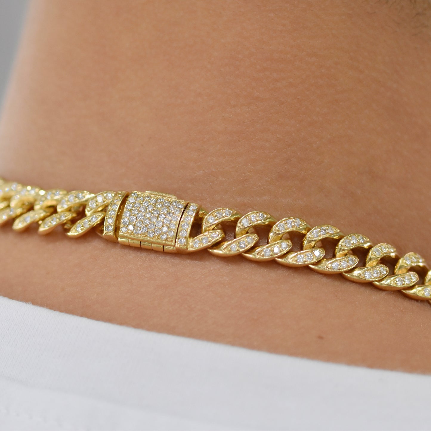 Cadena Cubana con Brillantes