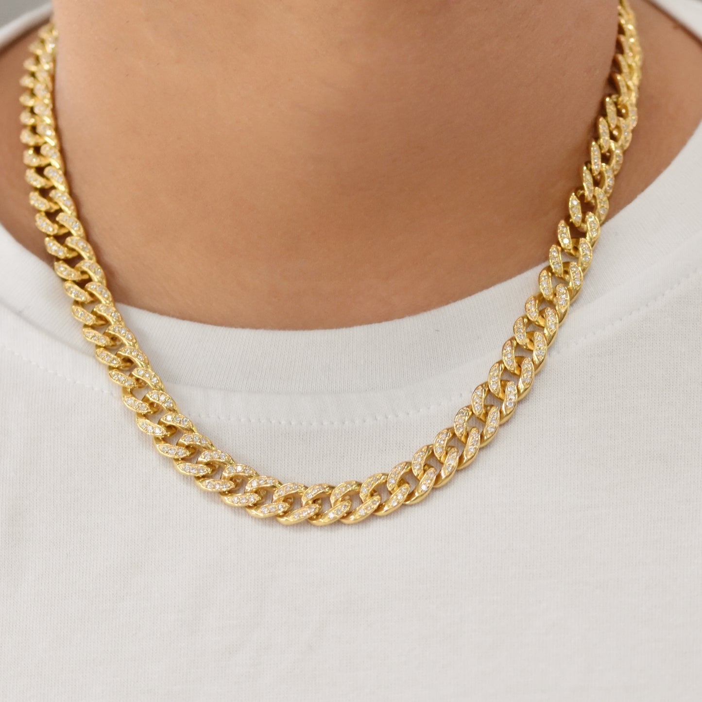 Cadena Cubana con Brillantes