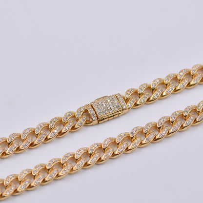 Cadena Cubana con Brillantes